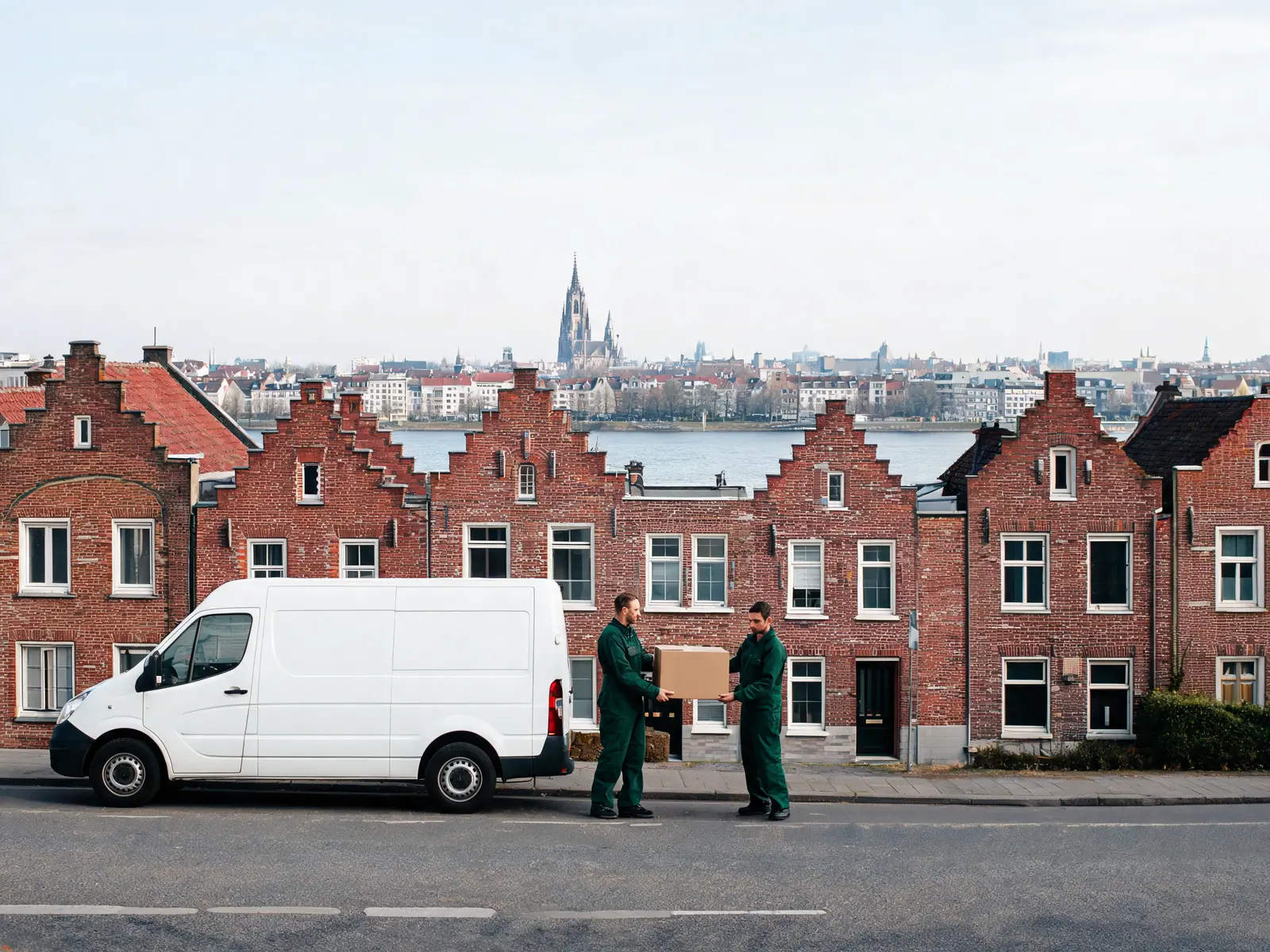 Rijwoning in Zwijndrecht op de linkeroever van de Schelde